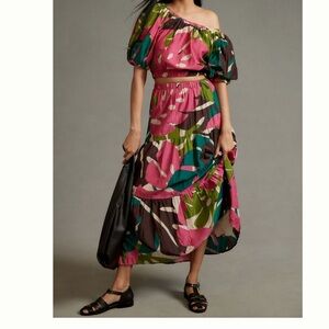 Floral Off-Shoulder Top and Maxi Skirt